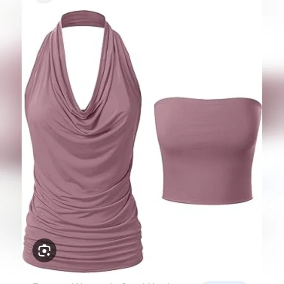 Zeagoo Coul Neck Halter Top Sz. XL NWT - Picture 2 of 6